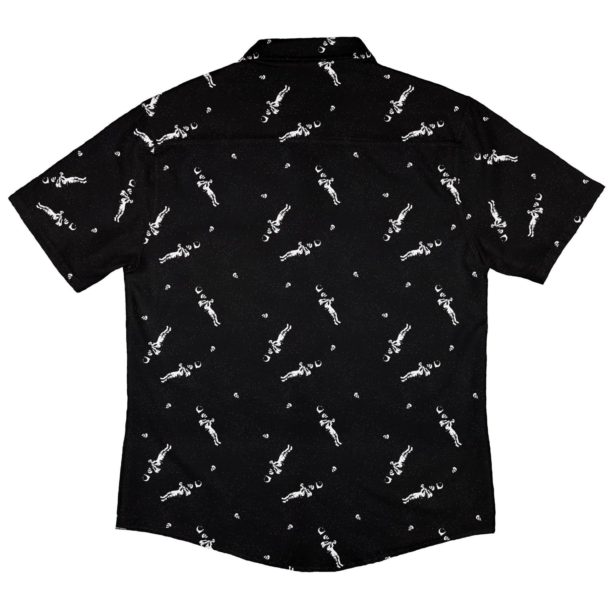 Astronaut Skeleton Button Up Shirt Geek Nerd 0925 adult sizing All Adult Button Up Shirts