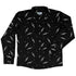 Astronaut Skeleton Long Sleeve Button Up Shirt Geek Nerd 0925 adult sizing All Adult Button Up Shirts