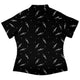 Astronaut Skeleton Curvy Button Up Shirt Geek Nerd 0925 All Adult Button Up Shirts Design by Tobe Fonseca