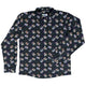 Aussie - Nauts Long Sleeve Button Up Shirt Geek Nerd adult sizing Design by Ardi Tong FLOW DESC WRITING