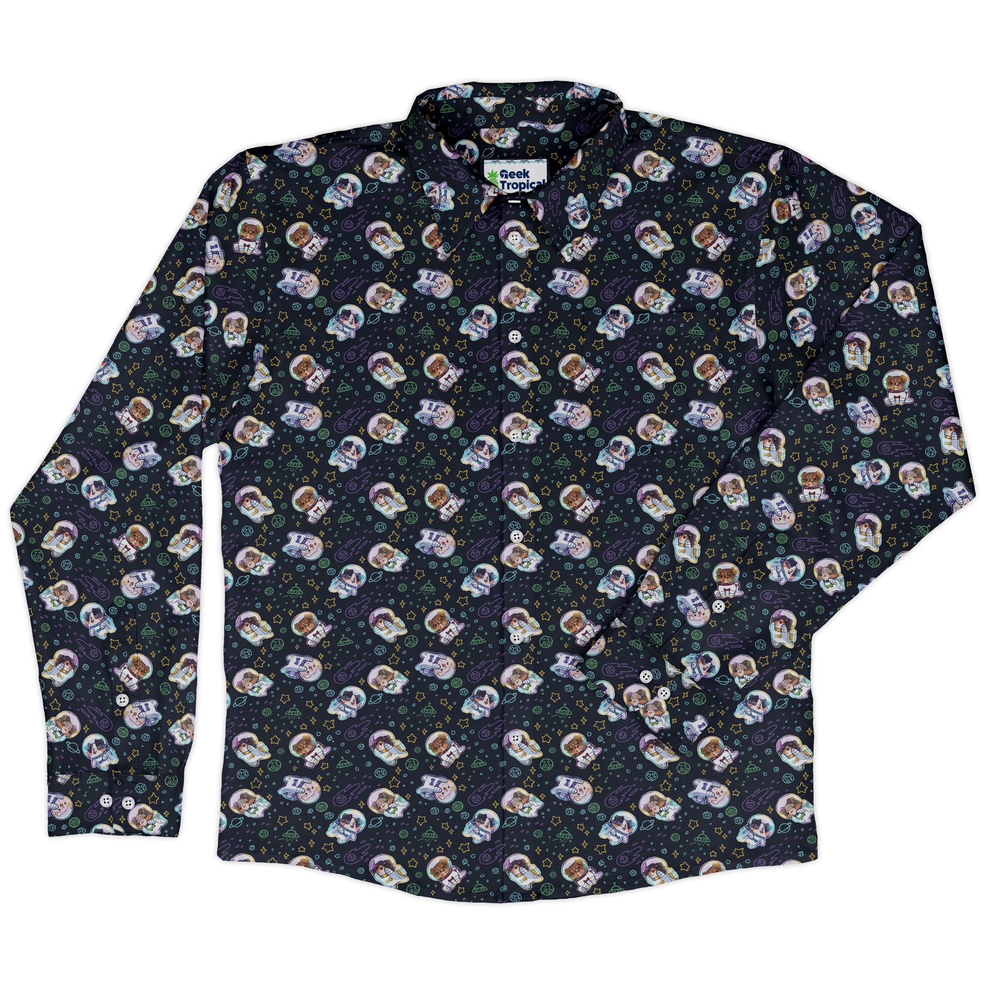 Aussie-Nauts Long Sleeve Button Up Shirt