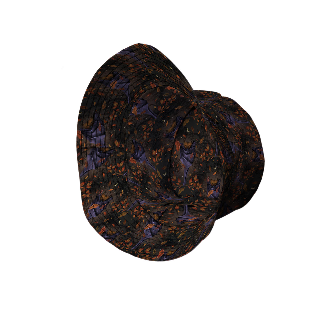 Autumn Bat Bucket Hat Side View