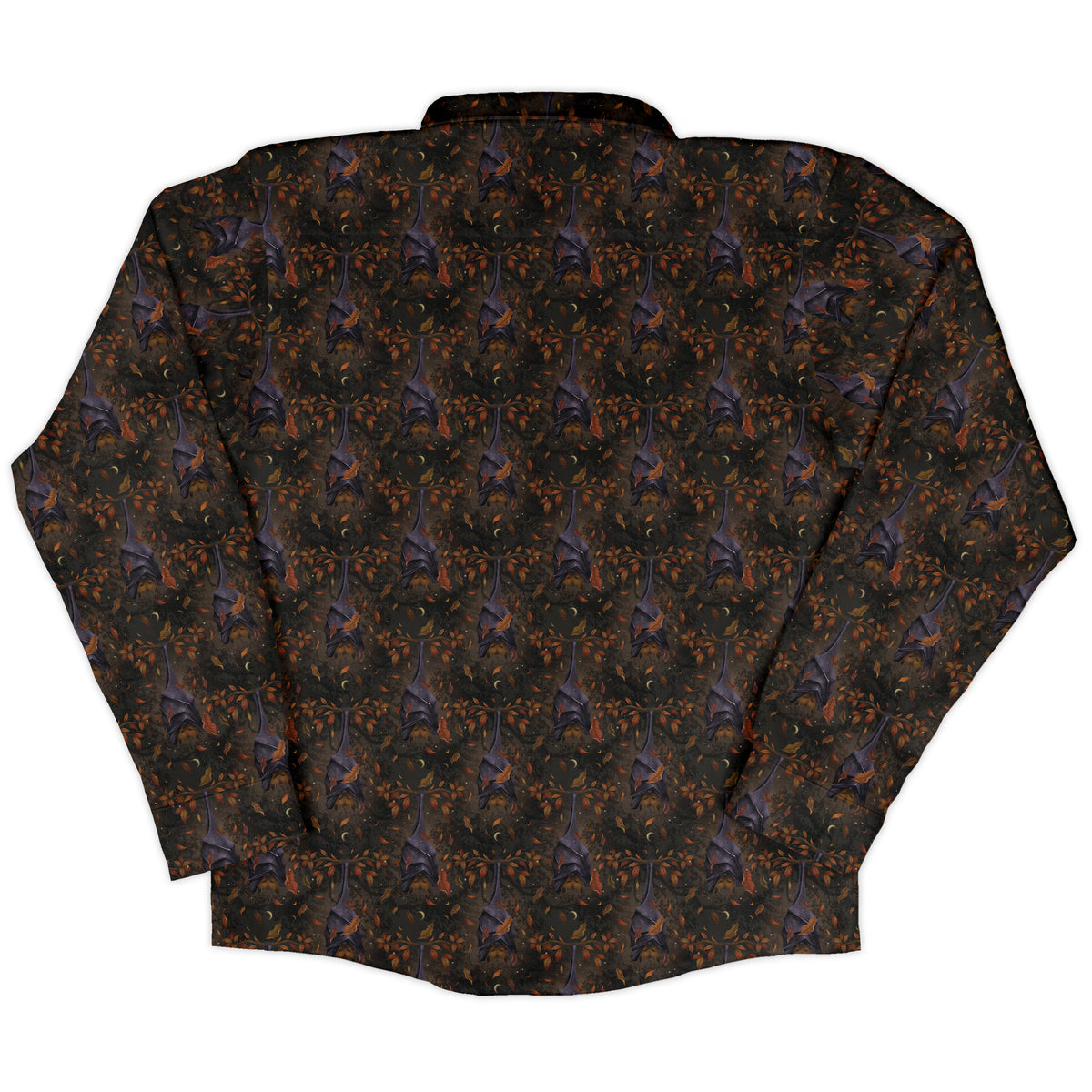 Autumn Bat Long Sleeve Button Up Shirt back