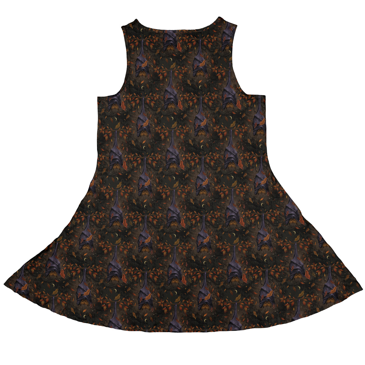 Autumn Bat Sleeveless Dress back