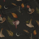 Episodic Autumn Mushrooms Space Long Sleeve Button Up Shirt Geek Nerd adult sizing Botany Print Design by Episodic