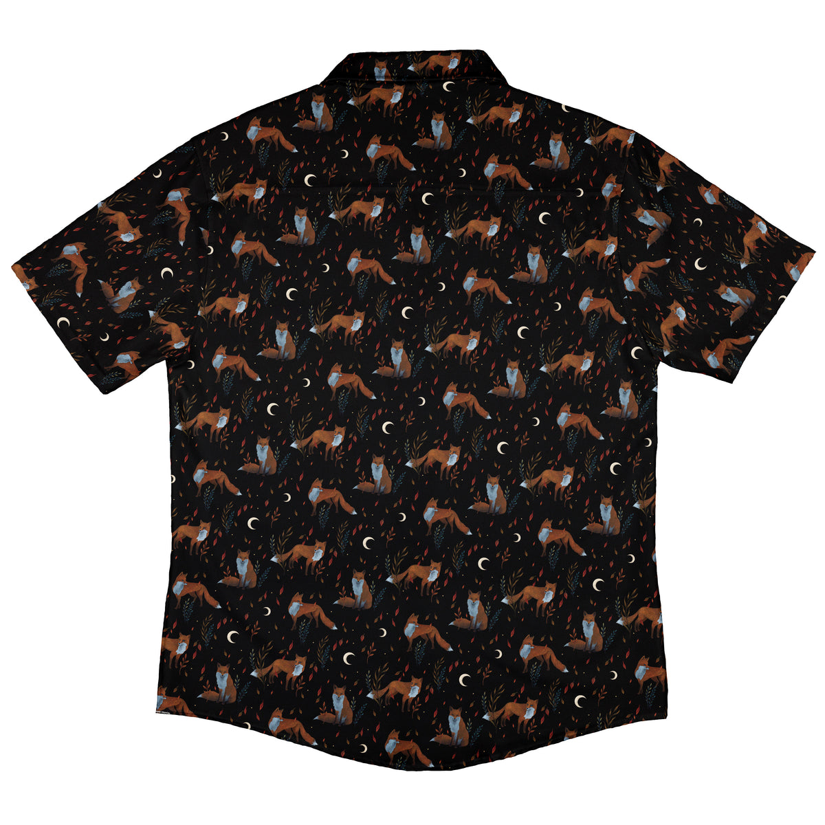 Autumn Fox Button Up Shirt Back