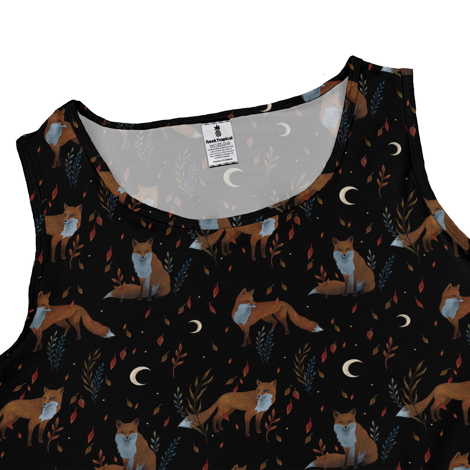 Autumn Fox Sleeveless Dress close front