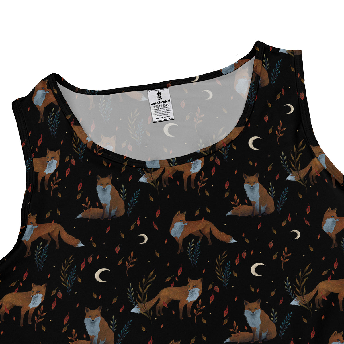 Autumn Fox Sleeveless Dress close front