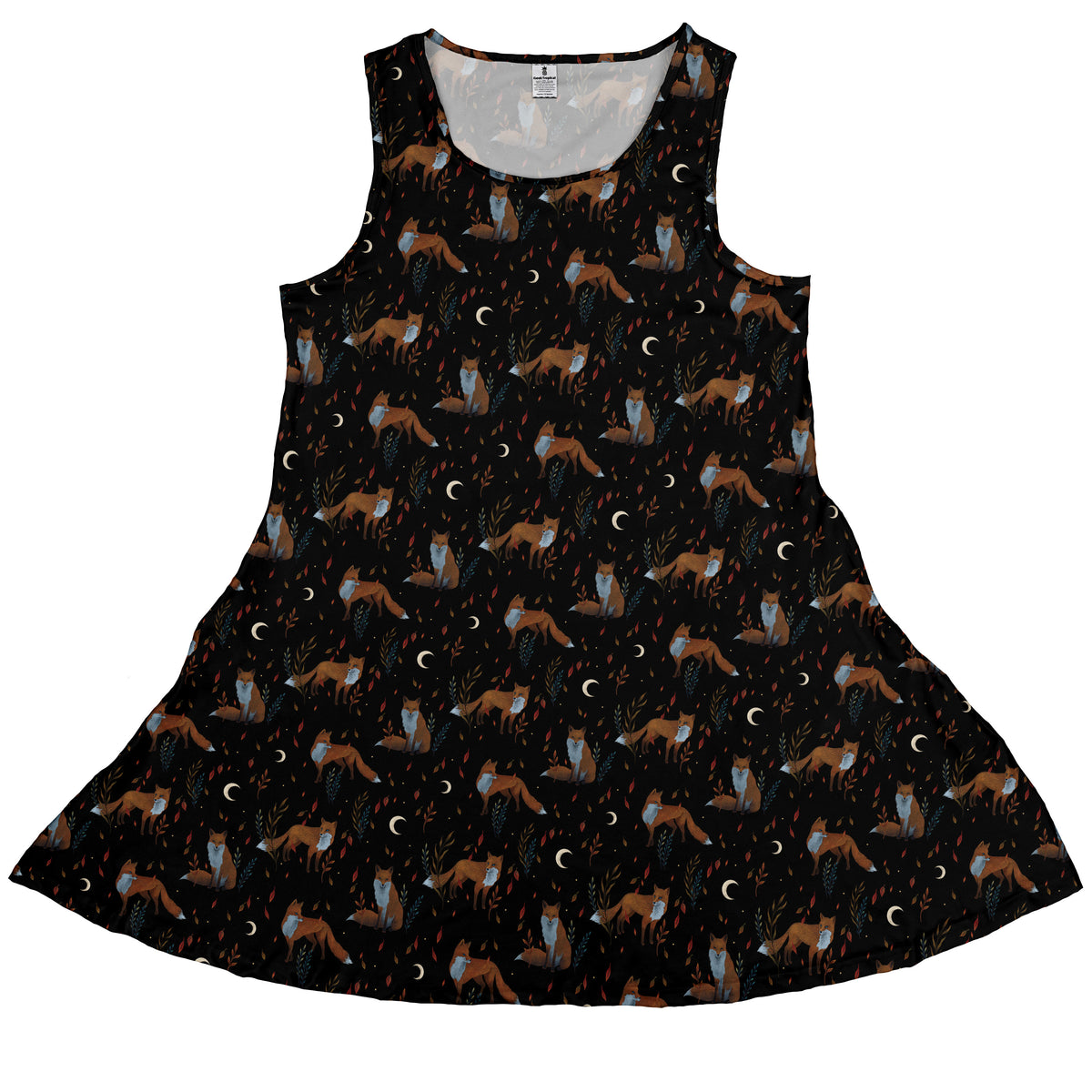 Autumn Fox Sleeveless Dress front