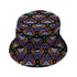 Autumn Luna Moth Bucket Hat Black Stitching