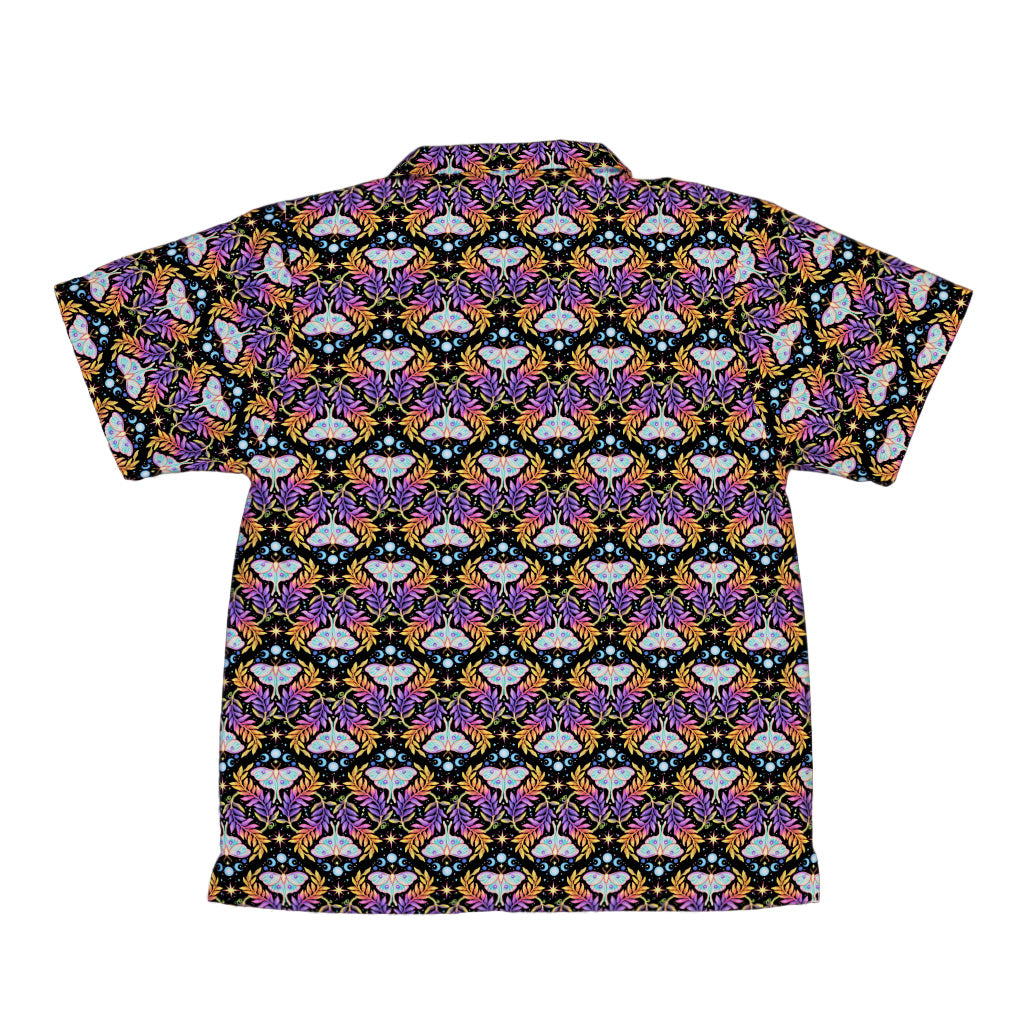 Autumn Luna Moth Youth Hawaiian Shirt Back