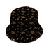 Autumn Moth Bucket Hat Black Stitching