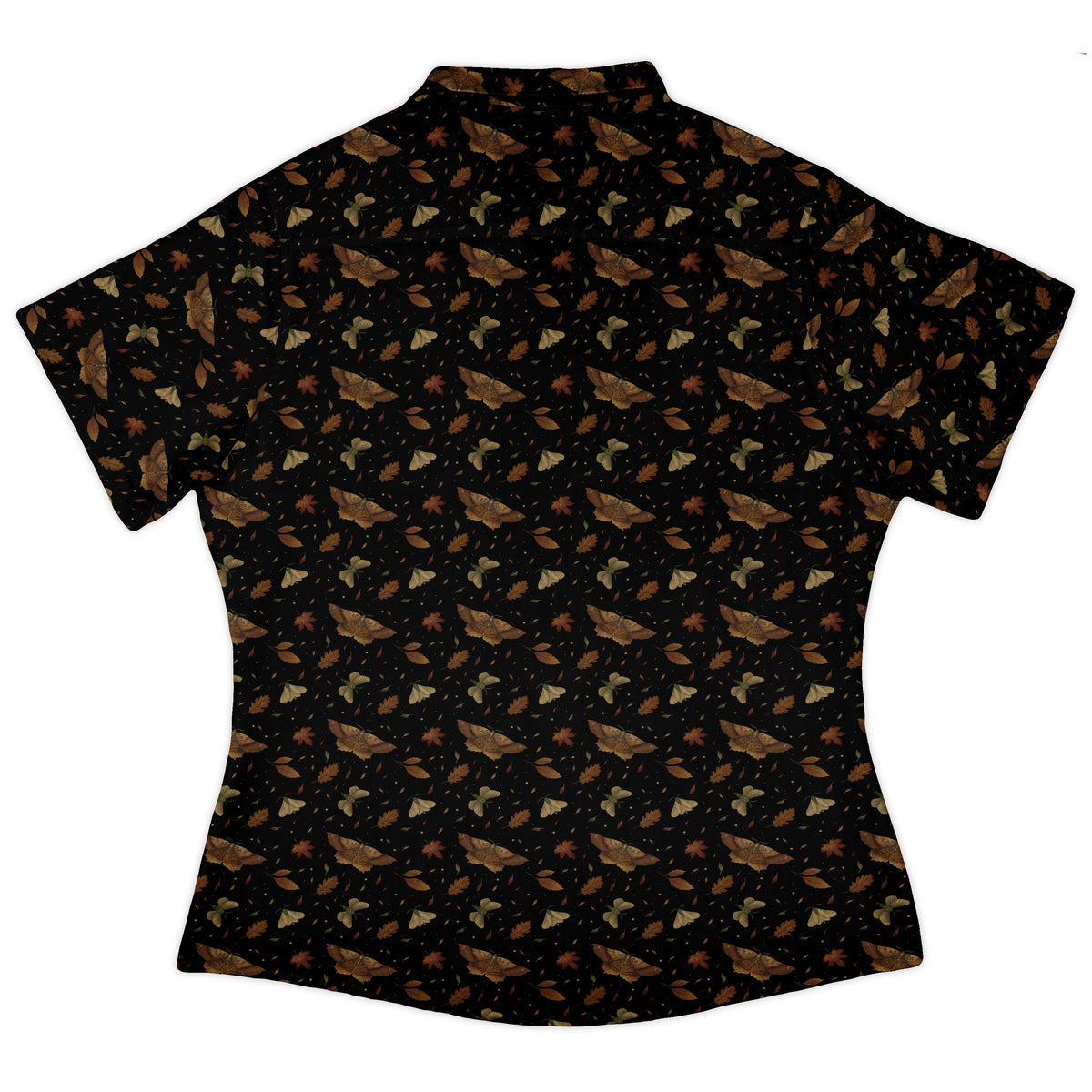 Autumn Moth Curvy Button Up Shirt womens back