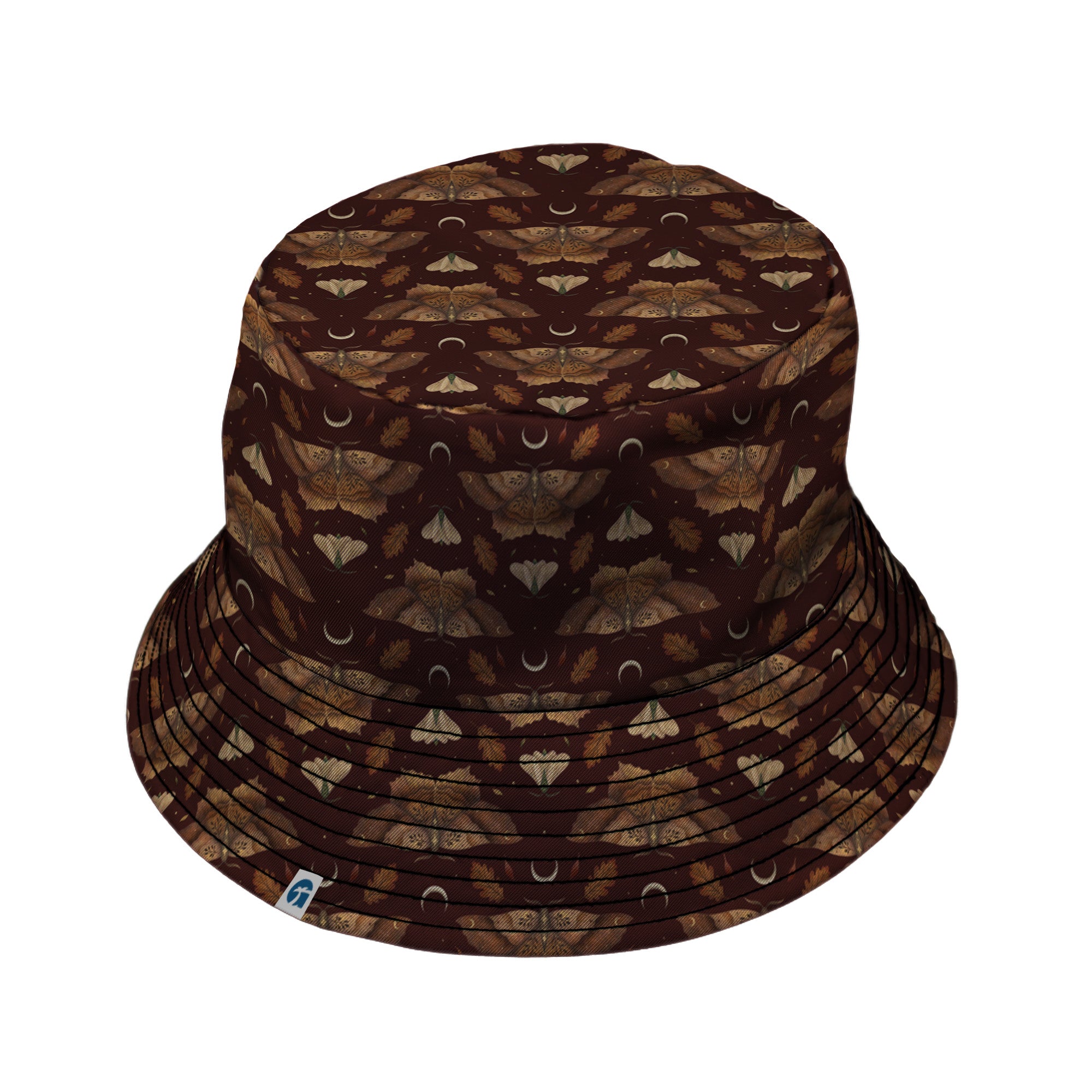 Autumn Moth Dawn Bucket Hat Black Stitching