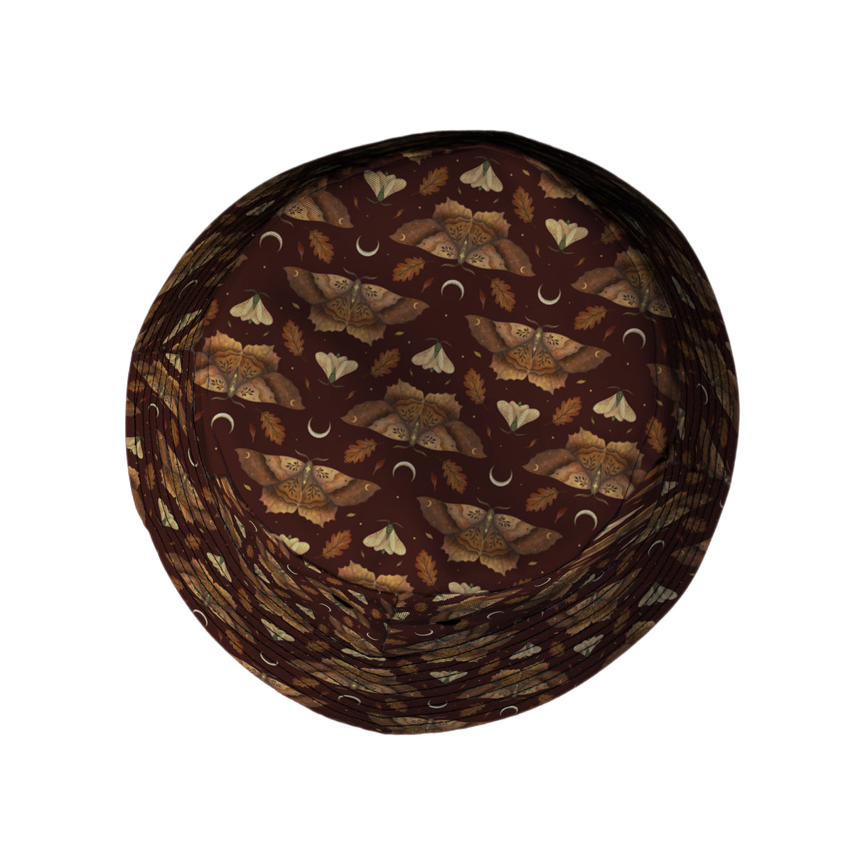 Autumn Moth Dawn Bucket Hat Top View