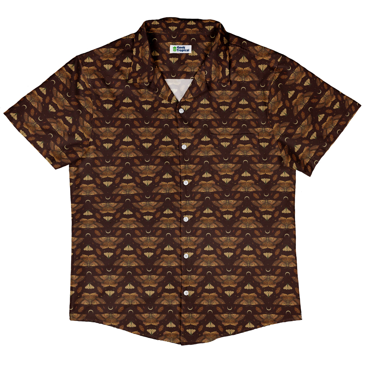 Autumn Moth Dawn Button Up Shirt Hawaiian Front