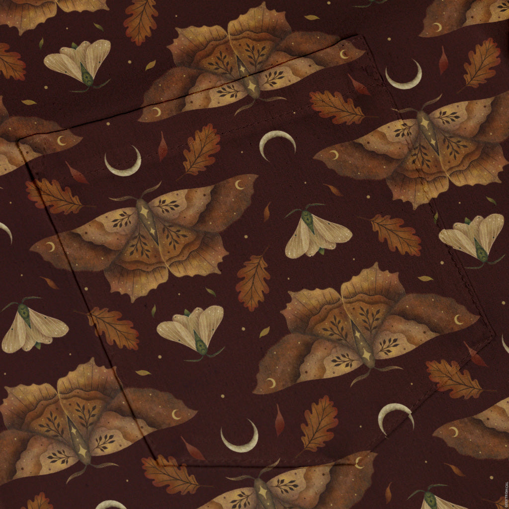 Autumn Moth Dawn Button Up Shirt Pocket