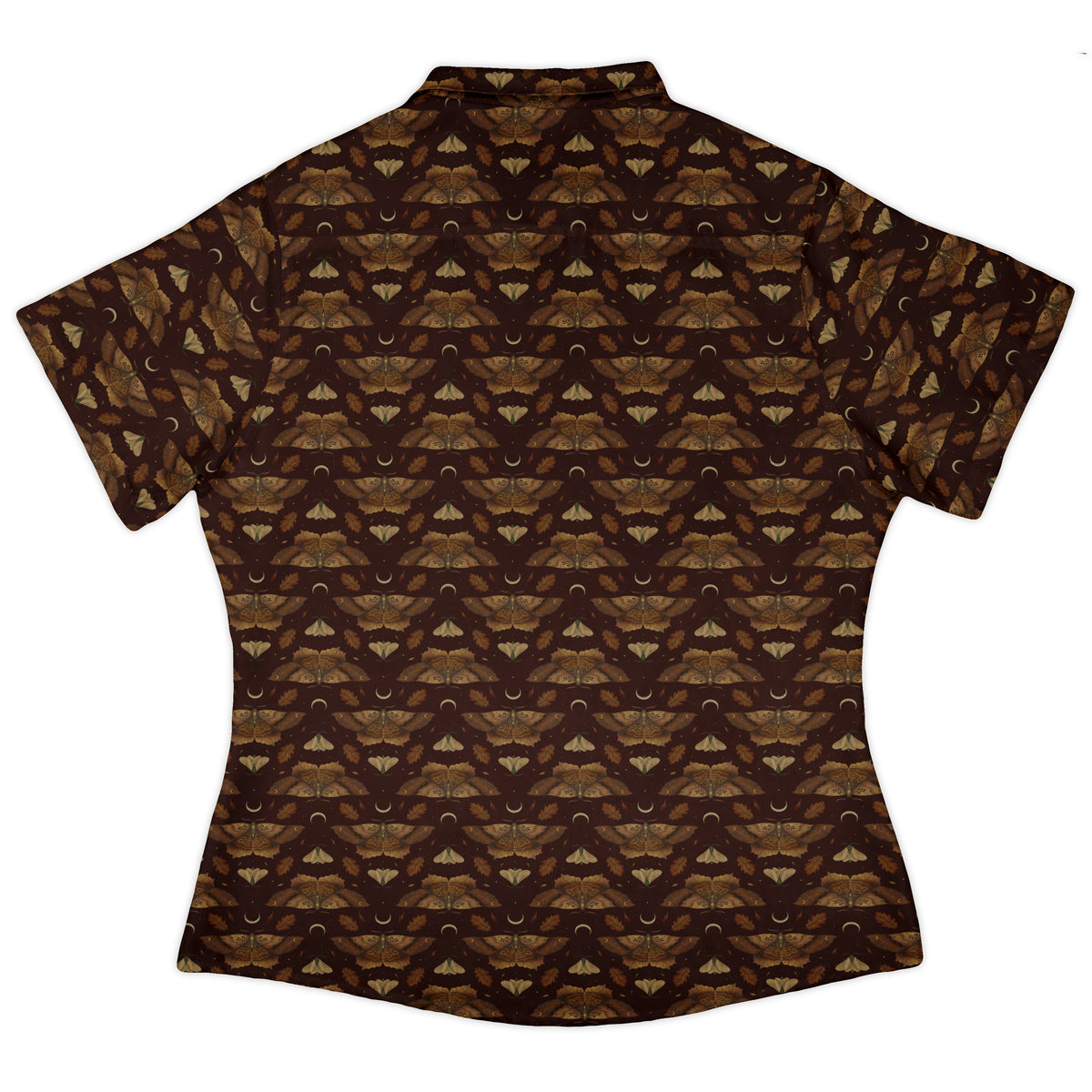 Autumn Moth Dawn Curvy Button Up Shirt womens back