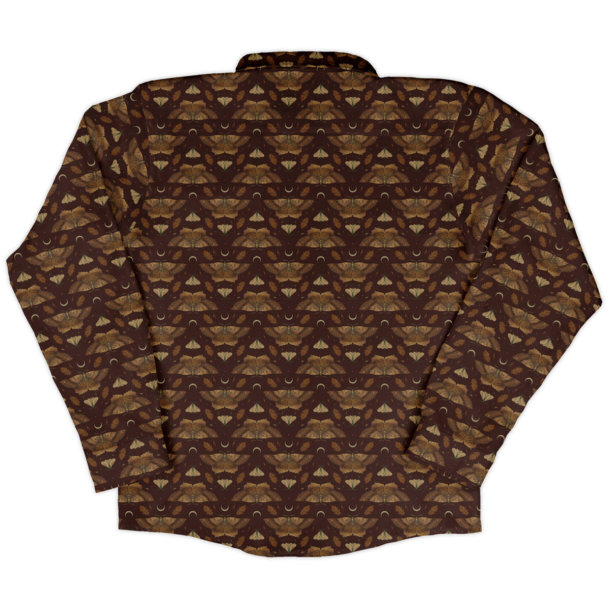 Autumn Moth Dawn Long Sleeve Button Up Shirt back