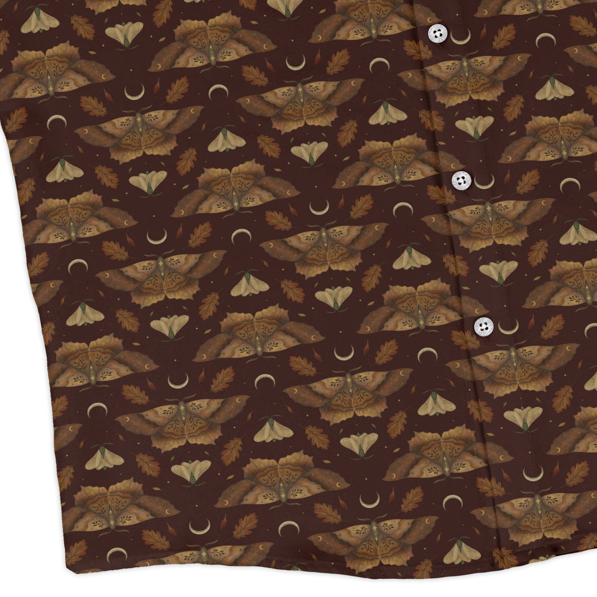 Autumn Moth Dawn Long Sleeve Button Up Shirt corner