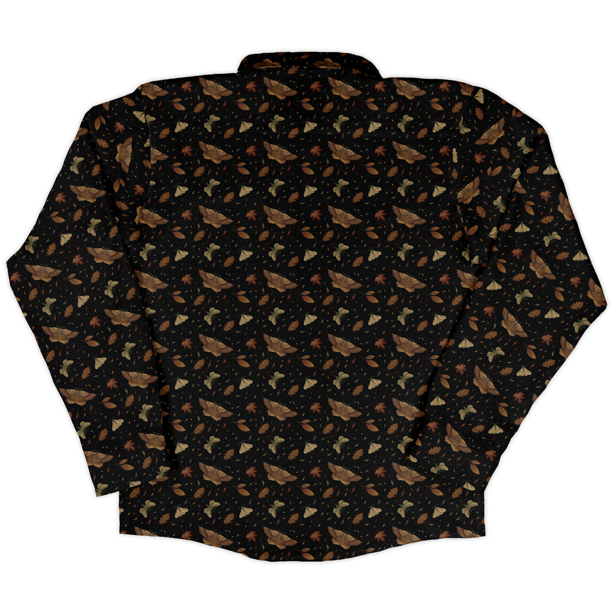 Autumn Moth Long Sleeve Button Up Shirt back