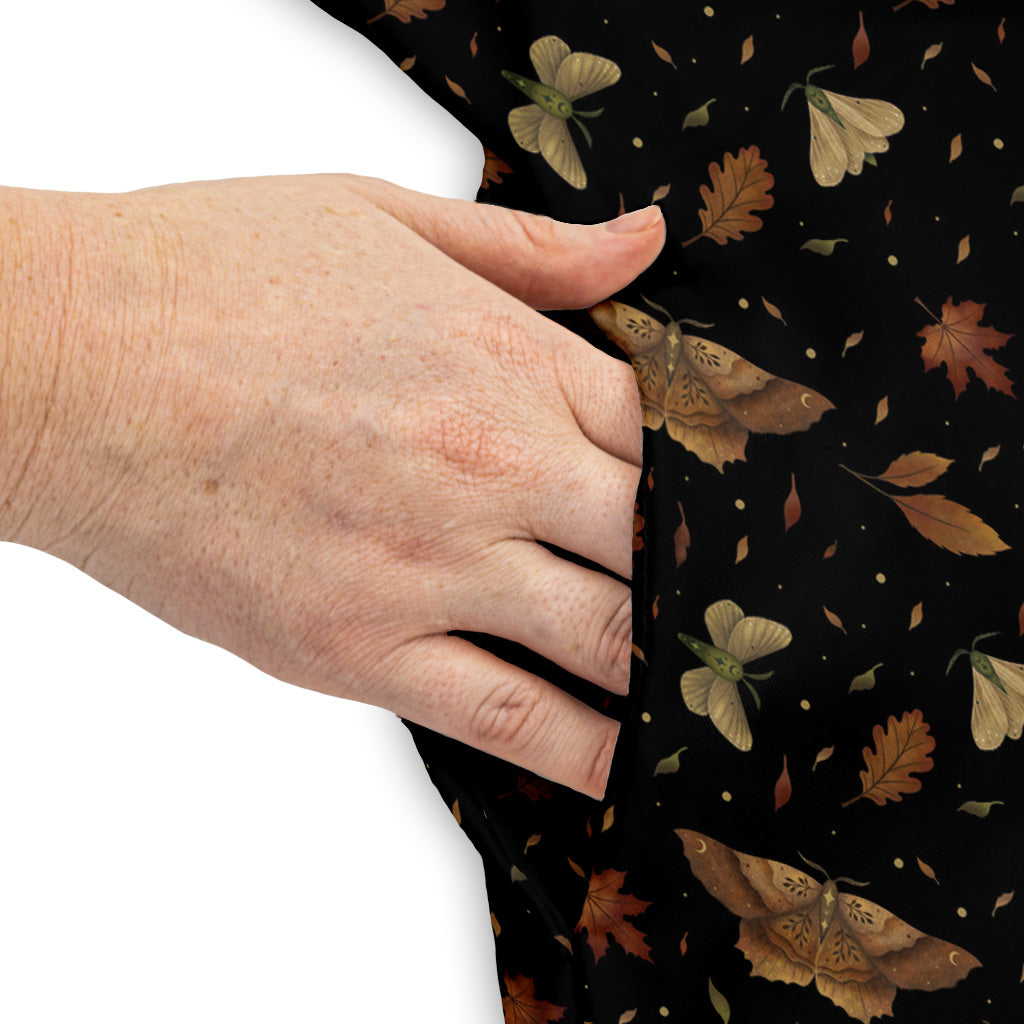 Autumn Moth Sleeveless Dress Pocket