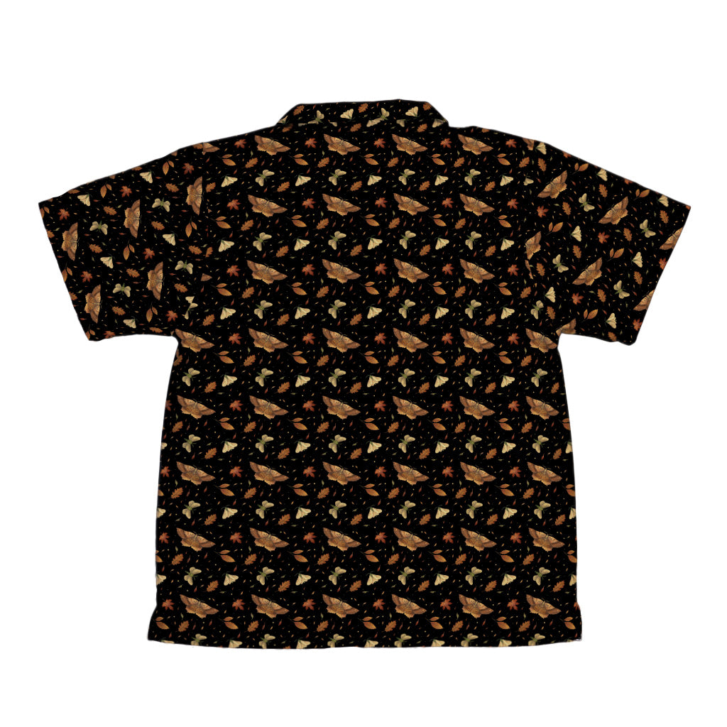Autumn Moth Youth Hawaiian Shirt Back