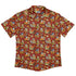 Autumn Pumpkin Kittens Button Up Shirt Flat Front