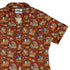 Autumn Pumpkin Kittens Curvy Button Up Shirt womens top right