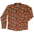 Autumn Pumpkin Kittens Long Sleeve Button Up Shirt front