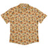 Autumn Pumpkin Puppies Button Up Shirt Flat Front