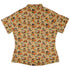 Autumn Pumpkin Puppies Curvy Button Up Shirt womens back