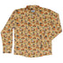 Autumn Pumpkin Puppies Long Sleeve Button Up Shirt front