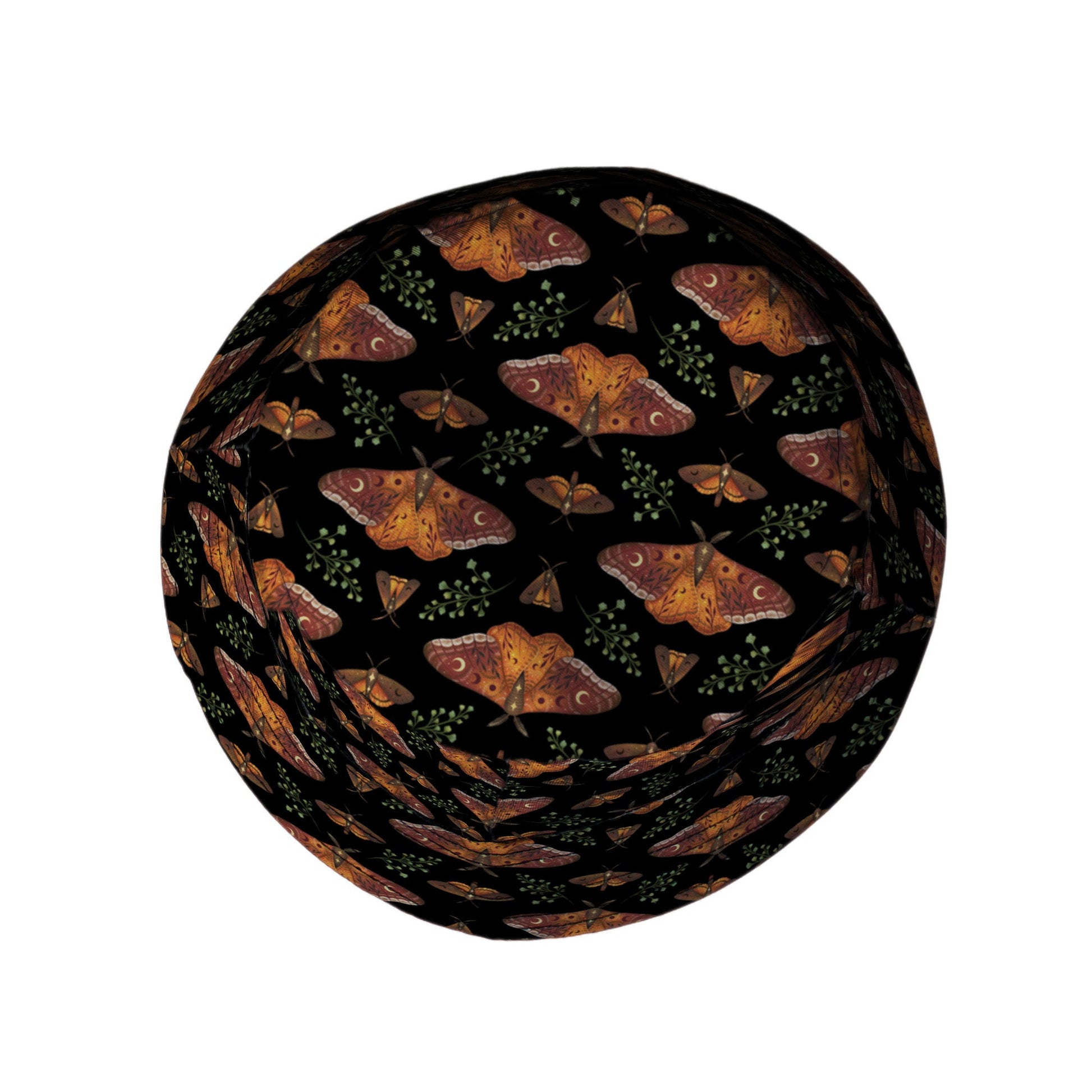 Autumn Underwing Moths Bucket Hat Top View