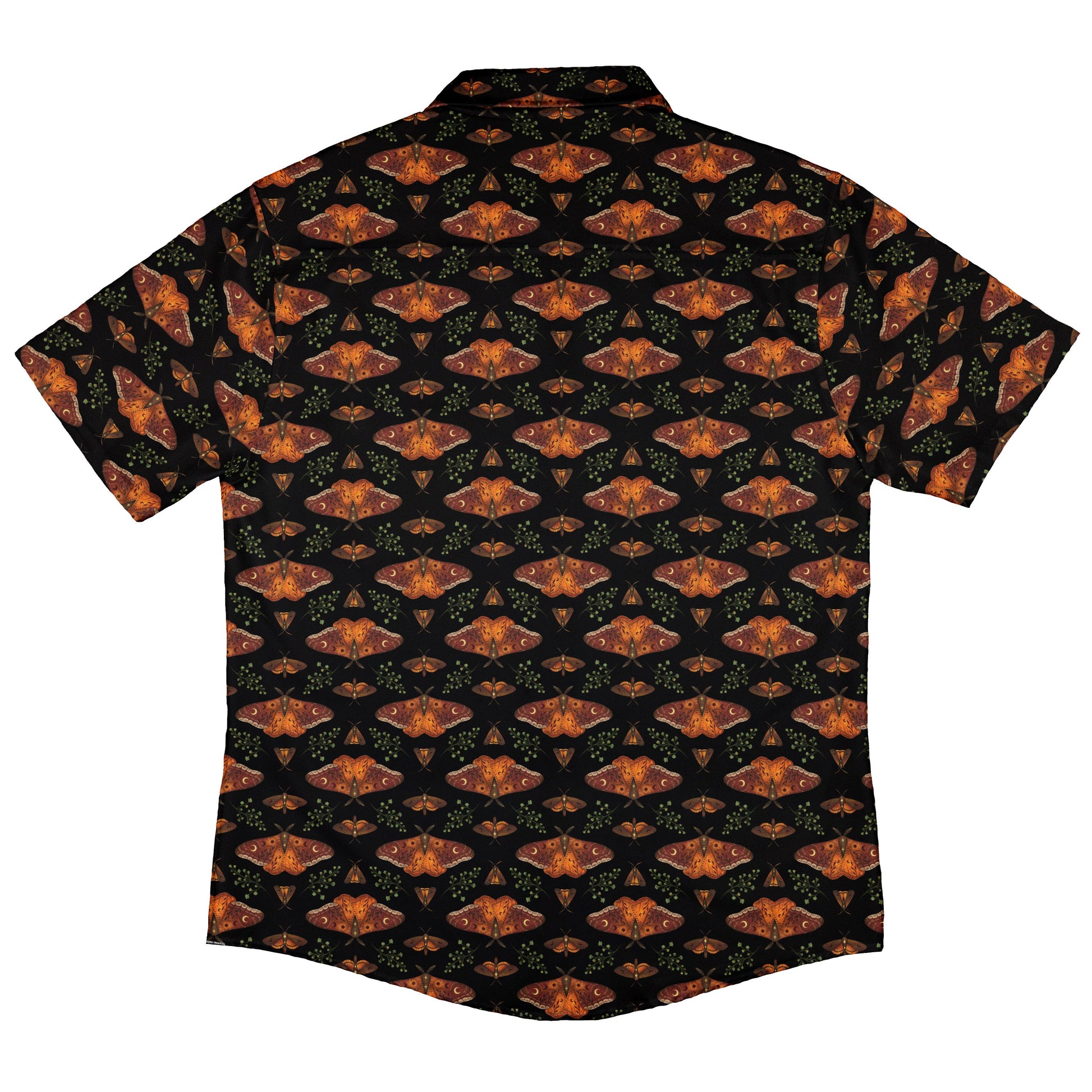 Autumn Underwing Moths Button Up Shirt Back