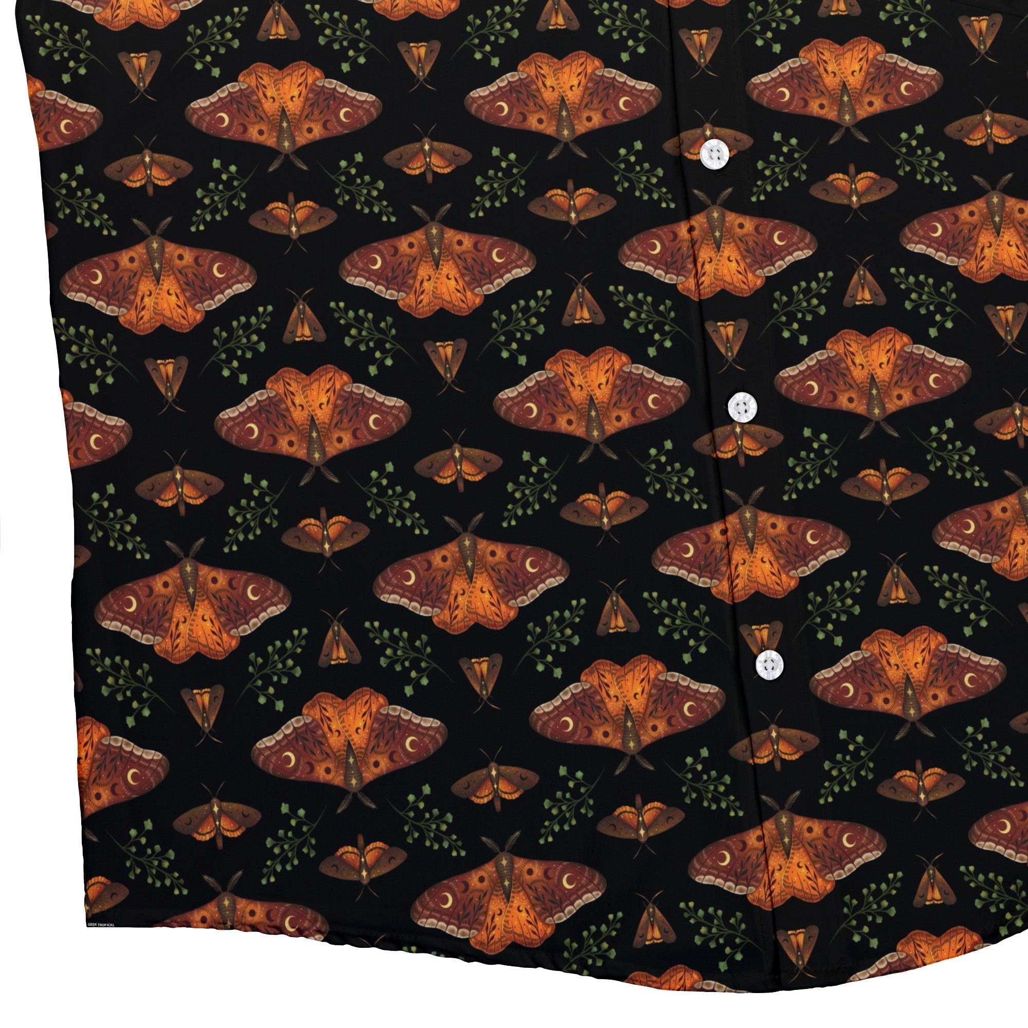 Autumn Underwing Moths Button Up Shirt 2