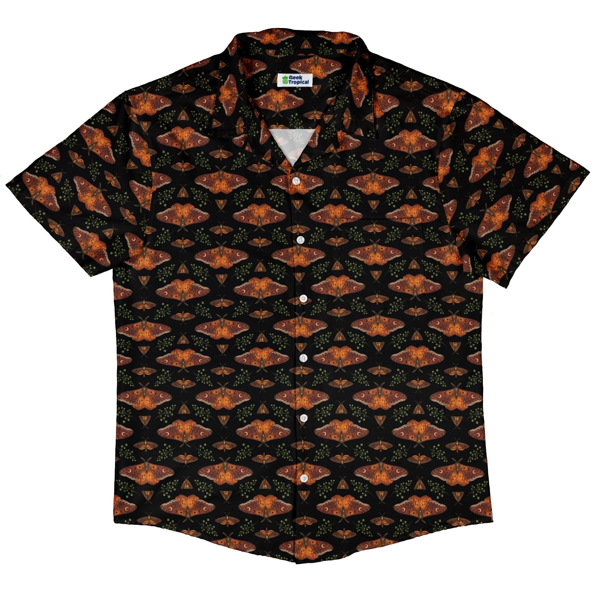 Autumn Underwing Moths Button Up Shirt 5