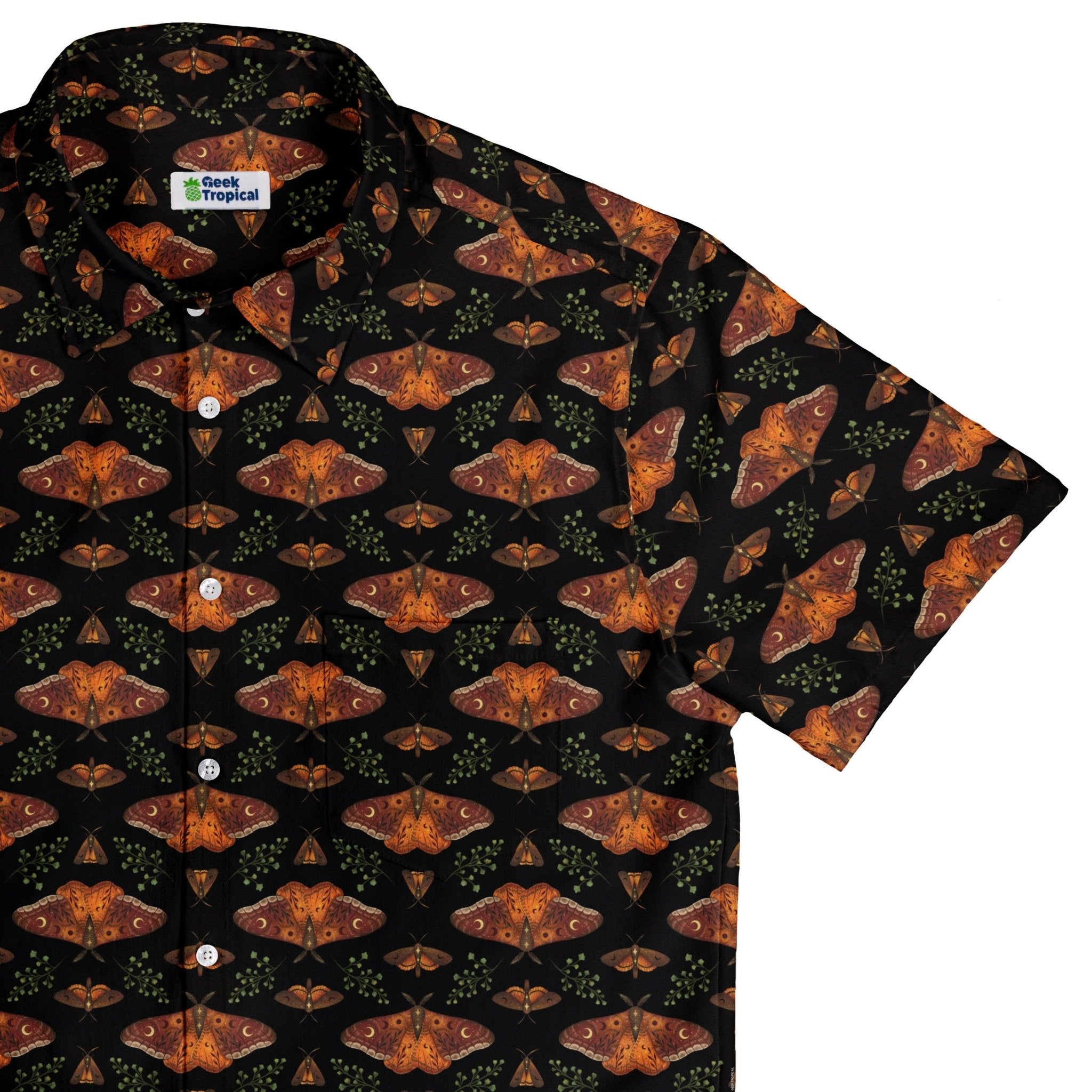 Autumn Underwing Moths Button Up Shirt 1
