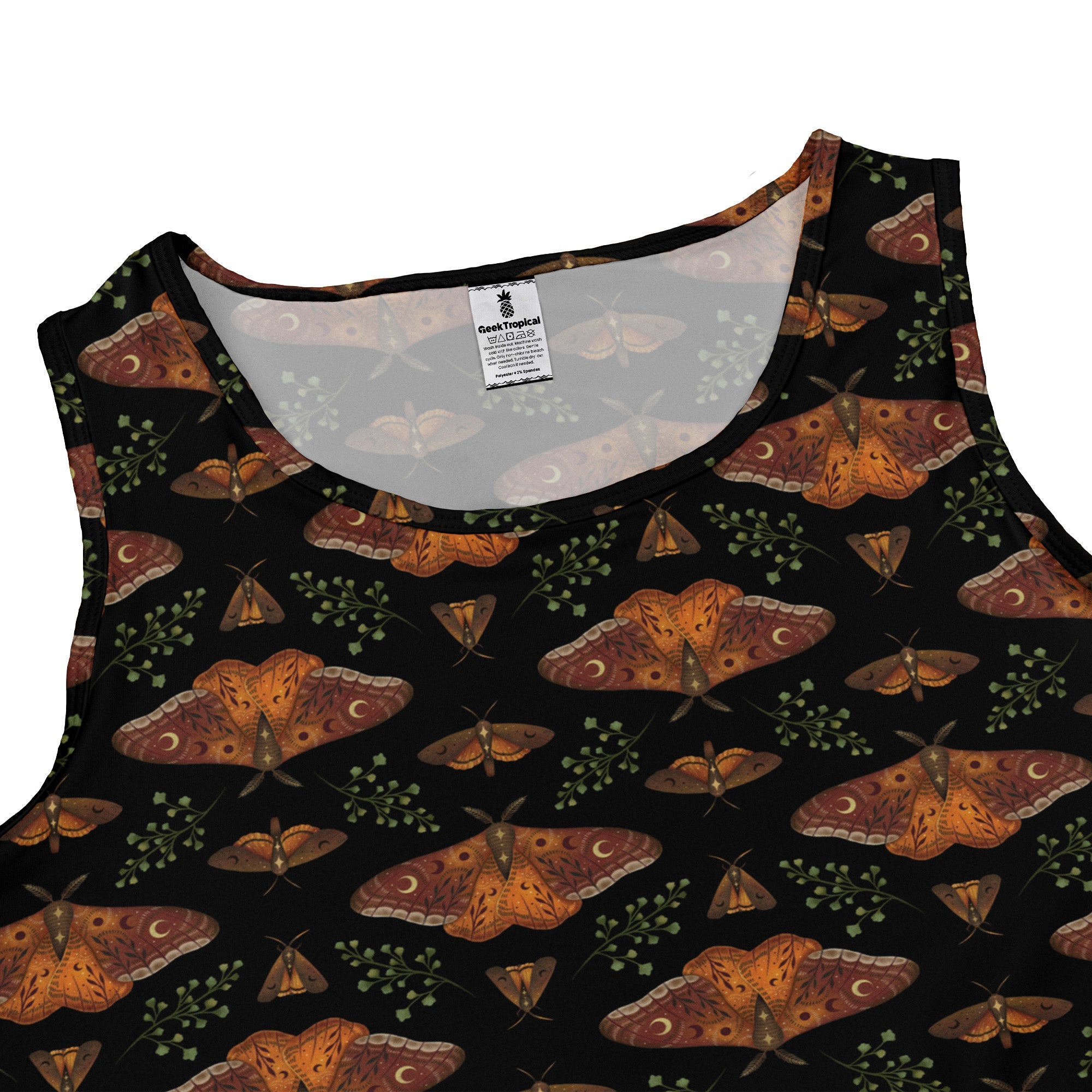 Autumn Underwing Moths Sleeveless Dress 2