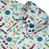 Aviation Adventure Button Up Shirt Geek Nerd adult sizing aviation print Design by Zirkus Design