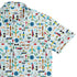 Aviation Adventure Button Up Shirt Geek Nerd adult sizing aviation print Design by Zirkus Design
