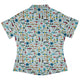 Aviation Adventure Curvy Button Up Shirt Geek Nerd aviation print Design by Zirkus Design q225