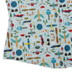 Aviation Adventure Curvy Button Up Shirt Geek Nerd aviation print Design by Zirkus Design q225