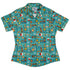 Aviation Adventure instrument Curvy Button Up Shirt Geek Nerd aviation print Design by Zirkus Design q225