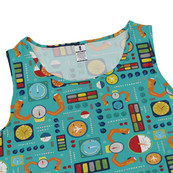 Aviation Adventure instrument Dress Geek Nerd aviation print Design by Zirkus Design lx - C