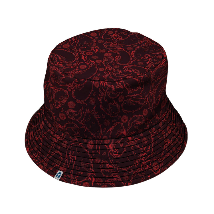 Axolotil Firebending Salamanders Bucket Hat - Anime - Design by Ardi Tong - lx - B