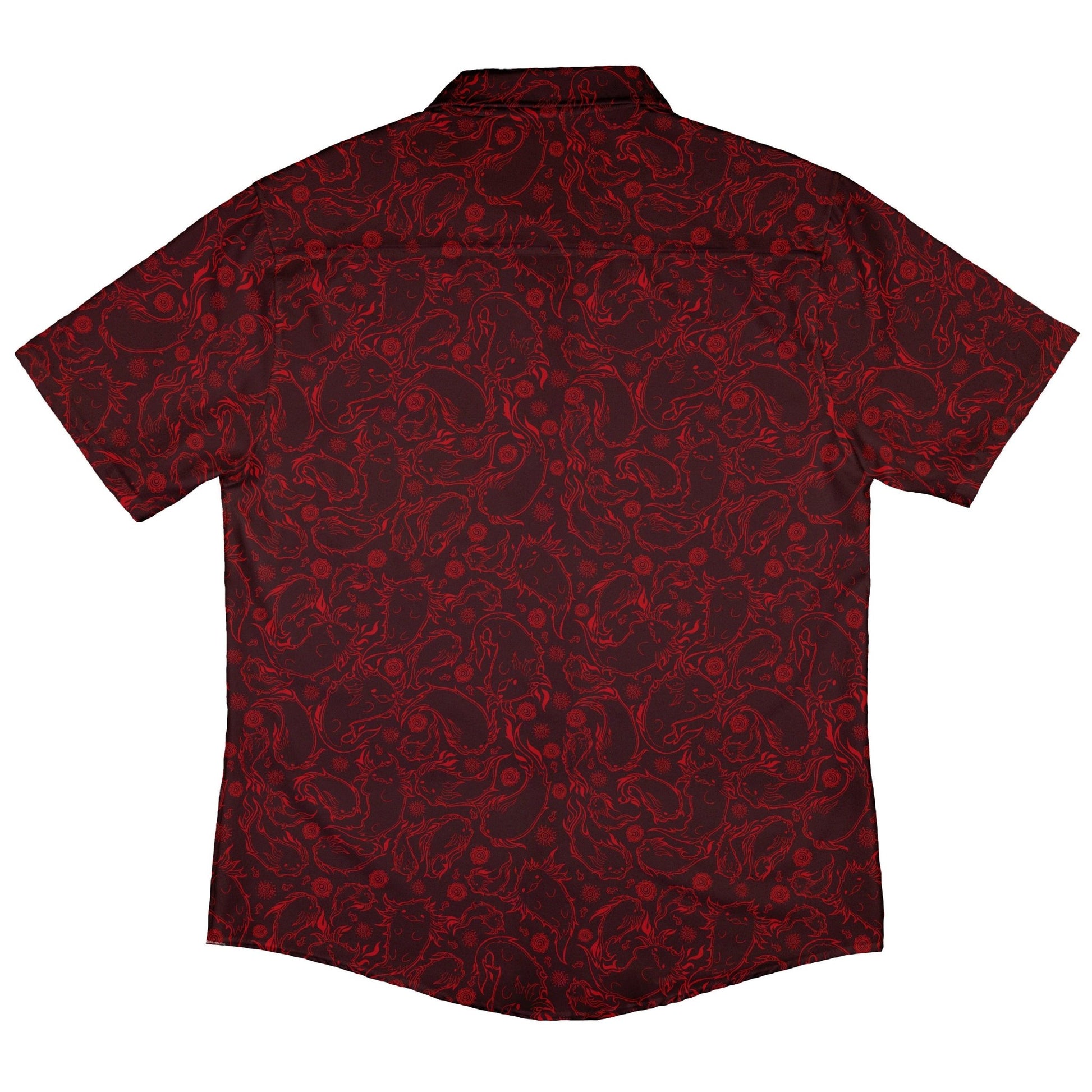 Axolotil Firebending Salamanders Button Up Shirt - adult sizing - Anime - Design by Ardi Tong