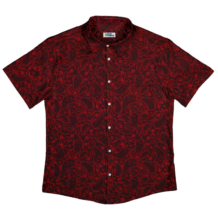 Axolotil Firebending Salamanders Button Up Shirt - adult sizing - Anime - Design by Ardi Tong