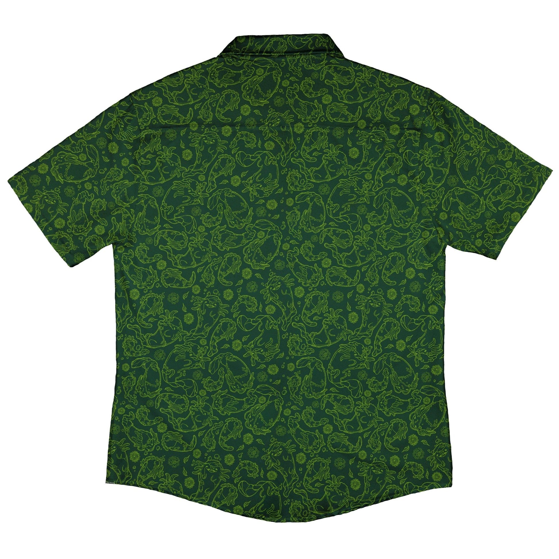 Axolotl Earthbending Salamanders Button Up Shirt - adult sizing - Anime - Design by Ardi Tong