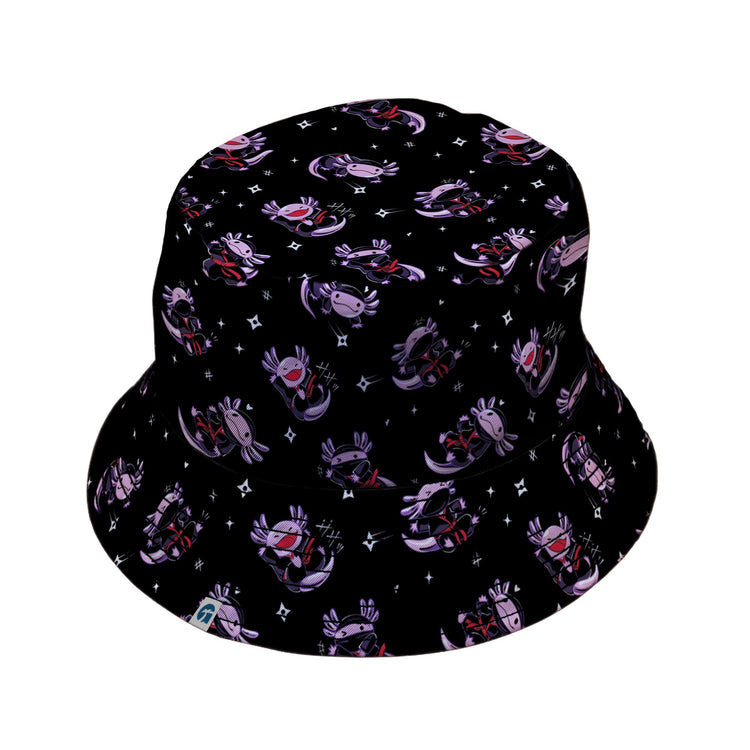 Axolotl Ninjas Bucket Hat Geek Nerd 0925 Animal Patterns Design by Tobe Fonseca